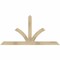 Ekena Millwork Richland Rough Sawn Timber Gable Bracket, Douglas Fir, 72"W x 36"H x 4"D x 4"F, 12/12 Pitch GBW072X36X0404RIC00RDF - alternate 1